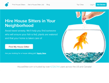 Tablet Screenshot of housesitter.com